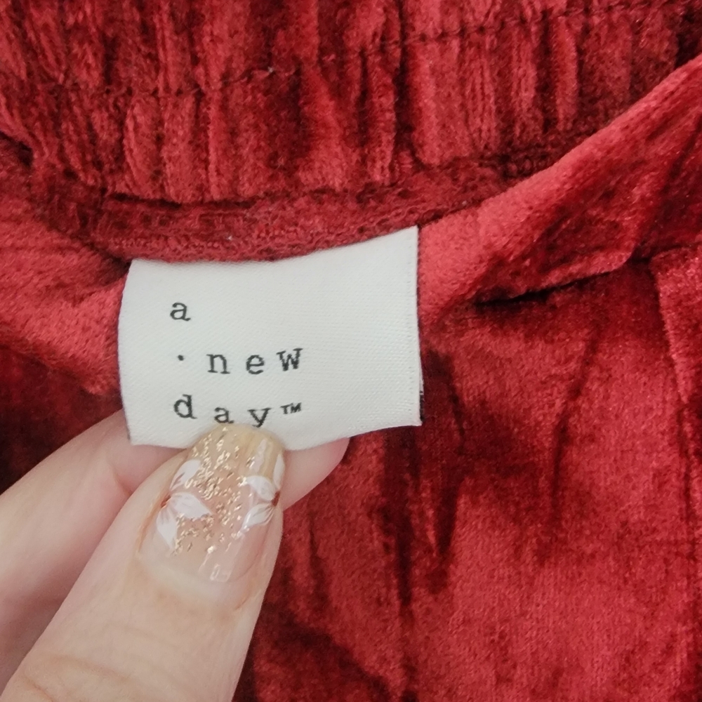A New Day Red Velvet Pants